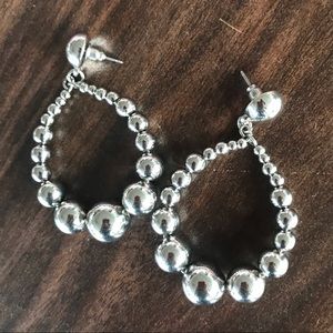 Silver earrings